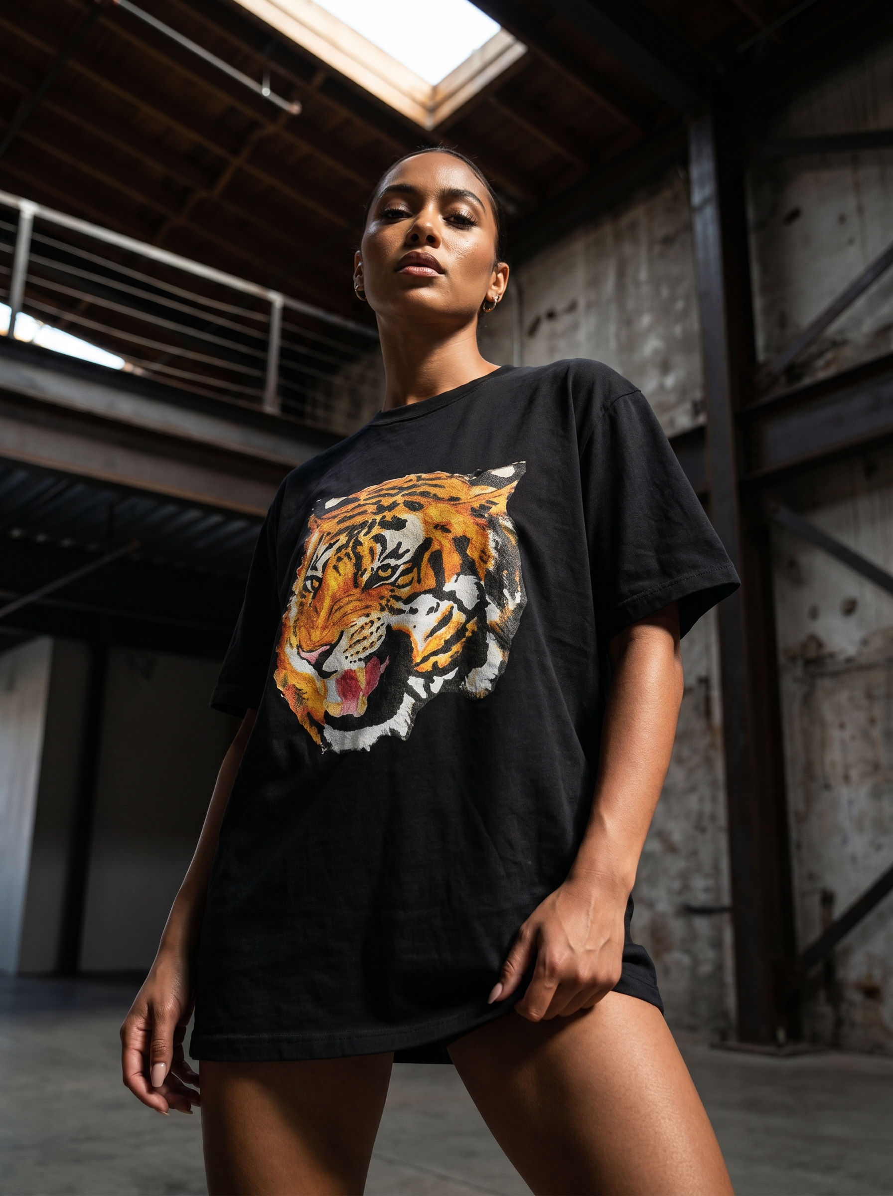 Black tiger Tee
