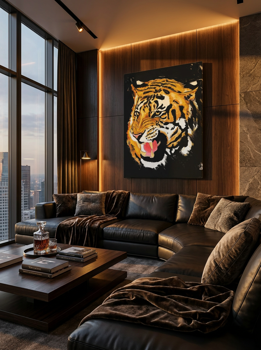 Black Tiger Canvas