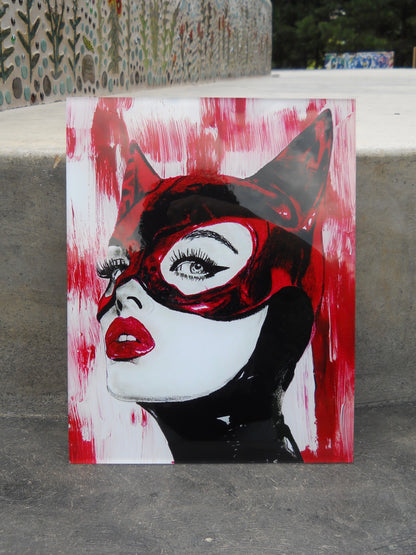 Cat Woman Acrylic Prints