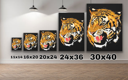 Black Tiger Canvas