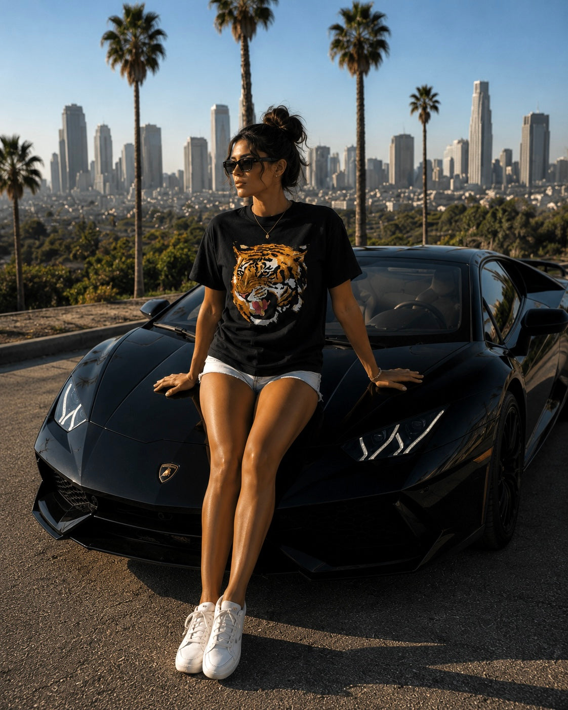 Black tiger Tee