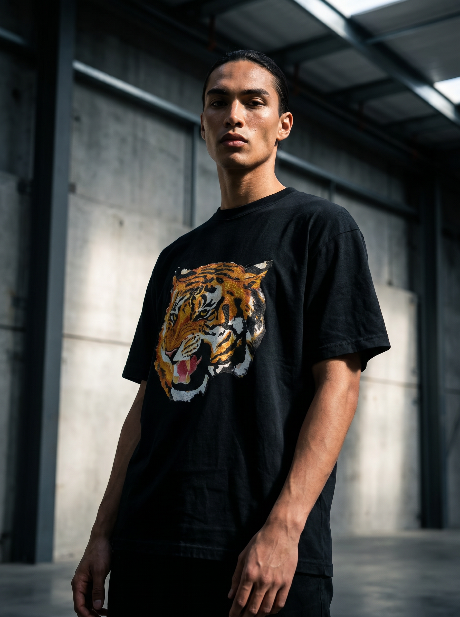 Black tiger Tee