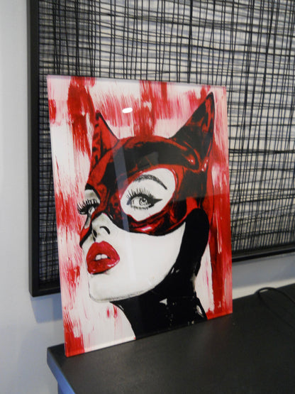 Cat Woman Acrylic Prints