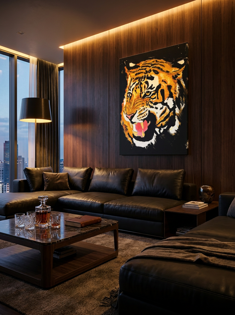 Black Tiger Canvas