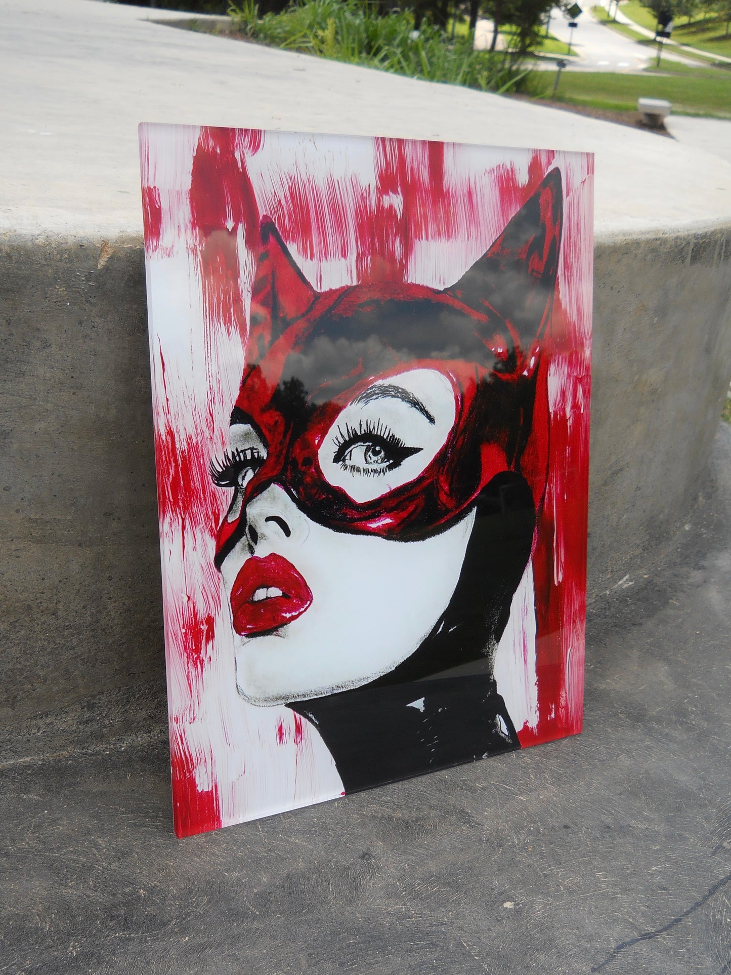 Cat Woman Acrylic Prints